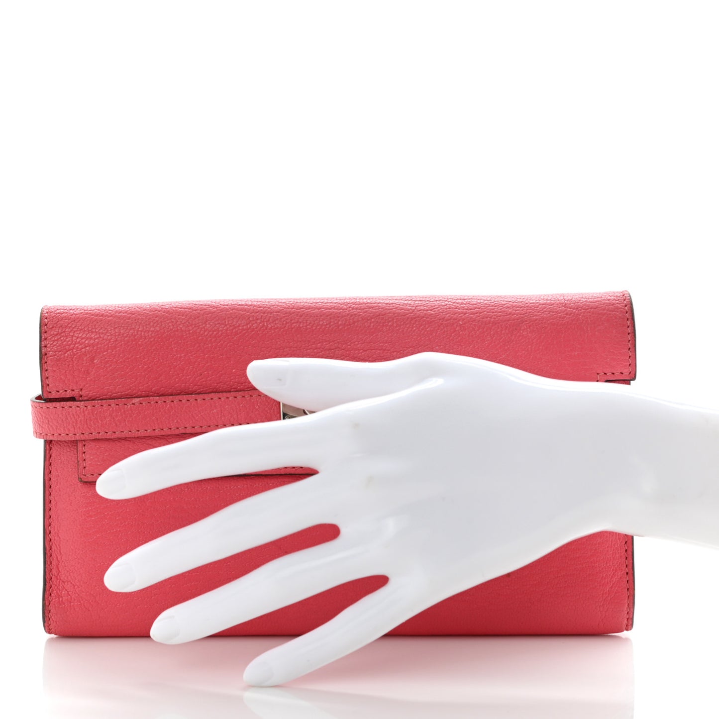Chevre Mysore Kelly Longue Wallet Rose Lipstick