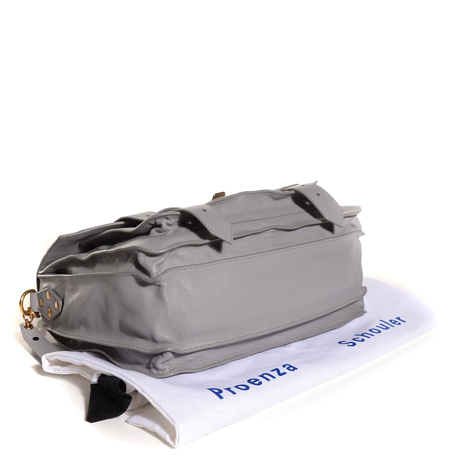 Proenza Schouler Lambskin Medium PS1 Satchel Concrete Grey 4 of 13