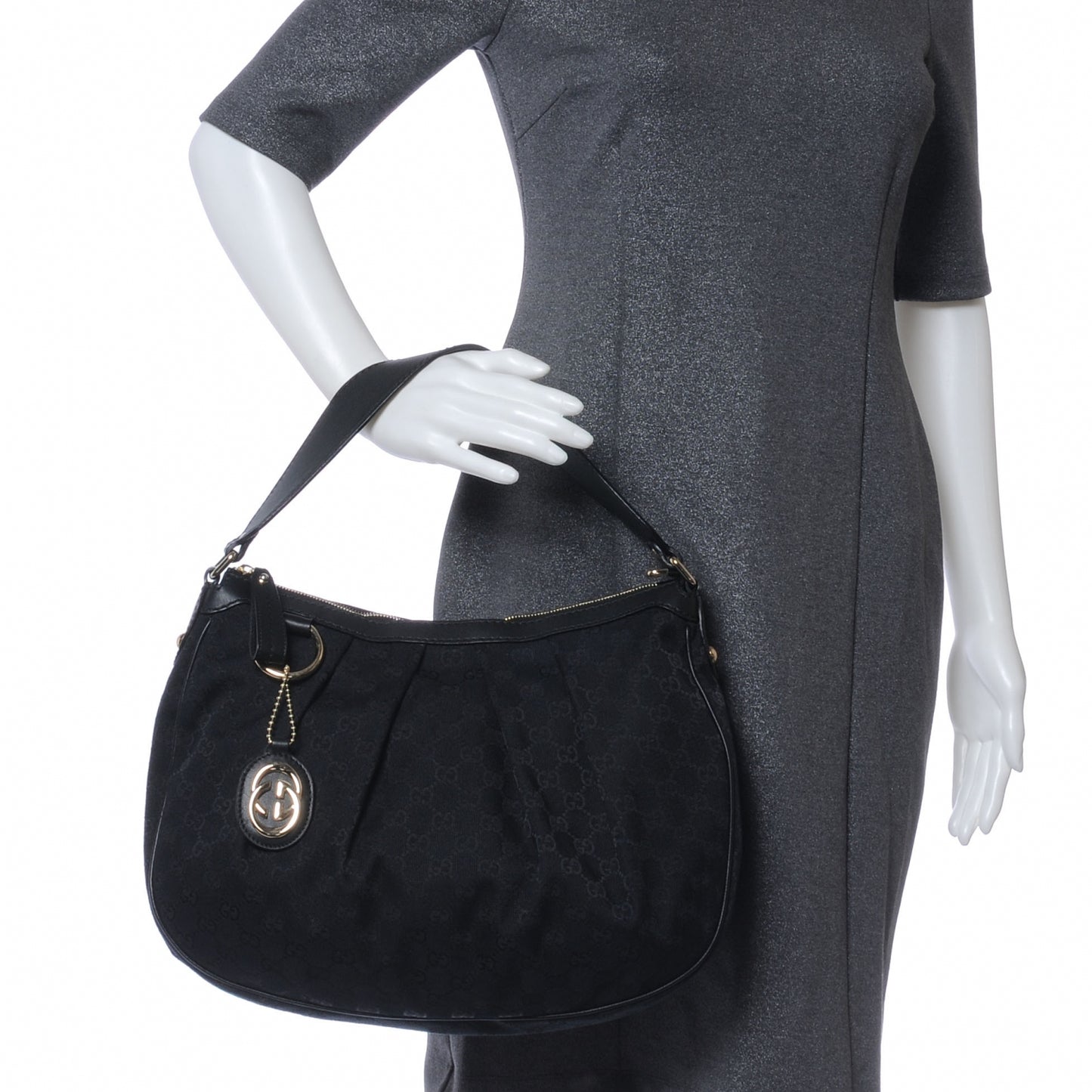 Monogram Medium Sukey Hobo Black