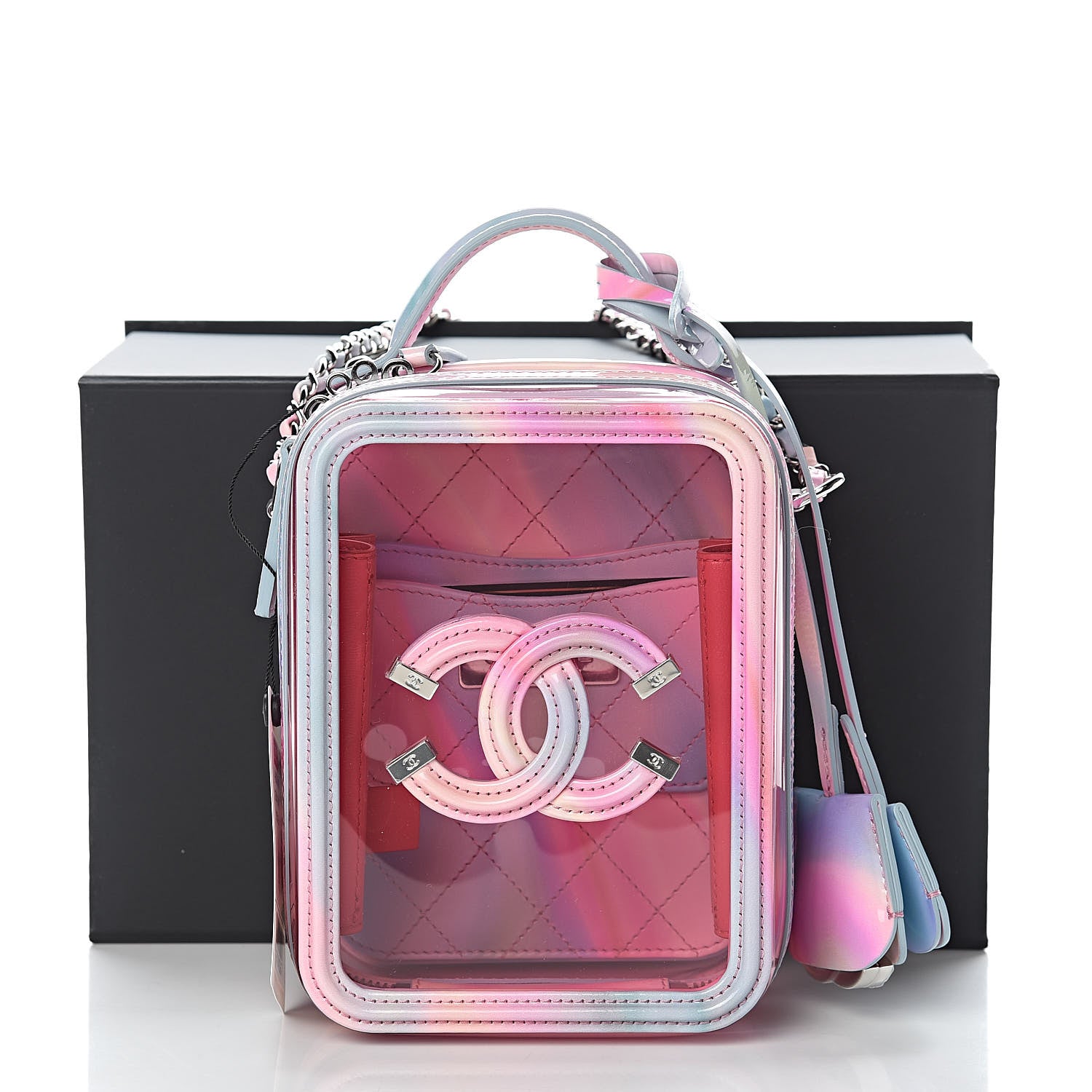 Chanel Plexiglass Vertical Vanity Bag Pink 11 of 11