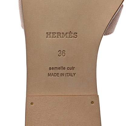 Hermes Epsom Oran Sandals 36 Rose Pale 7 of 9