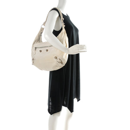 Balenciaga Chevre Giant 21 Silver Hardware Hobo Natural 2 of 11
