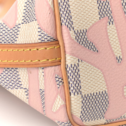 Louis Vuitton Damier Azur Tahitienne Nano Noe Rose Ballerine 7 of 10