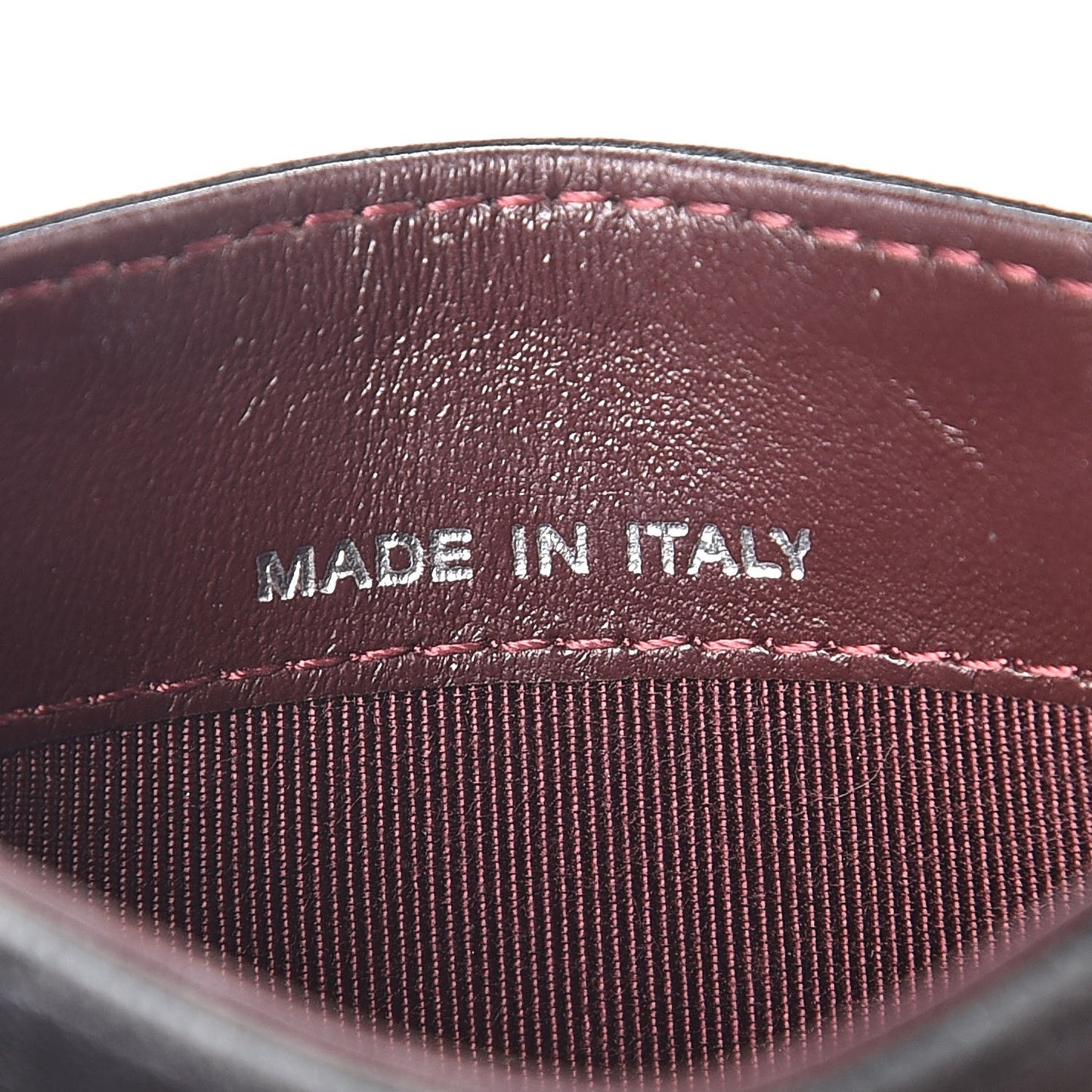 Lambskin Quilted Card Holder Black