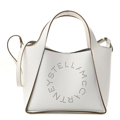 Stella McCartney Eco Alter Nappa Perforated Crossbody Tote White 1 of 10