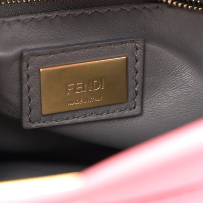 Fendi Nappa Colorblock Mini Peekaboo Iconic Satchel Rosa Fluo Oxigen Slate 6 of 12