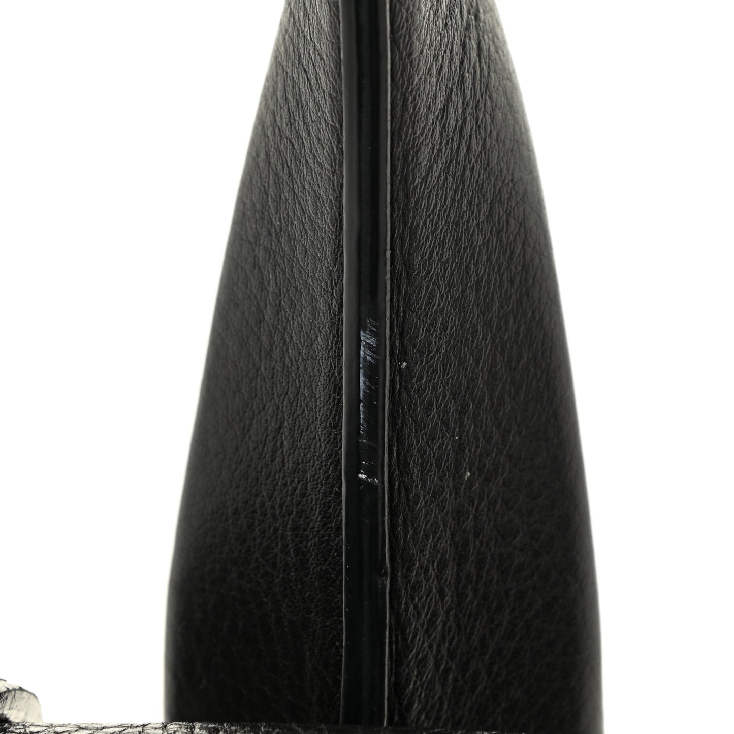 Pebbled Calfskin Small Pandora Pure Flap Bag Dark Brown