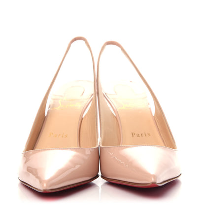 Christian Louboutin Patent Clare Sling 80 Pumps 38.5 Antoinette 2 of 7