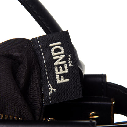 Fendi Vitello Morgan Shiny Nappa Medium Peekaboo Iconic Satchel Black 8 of 13