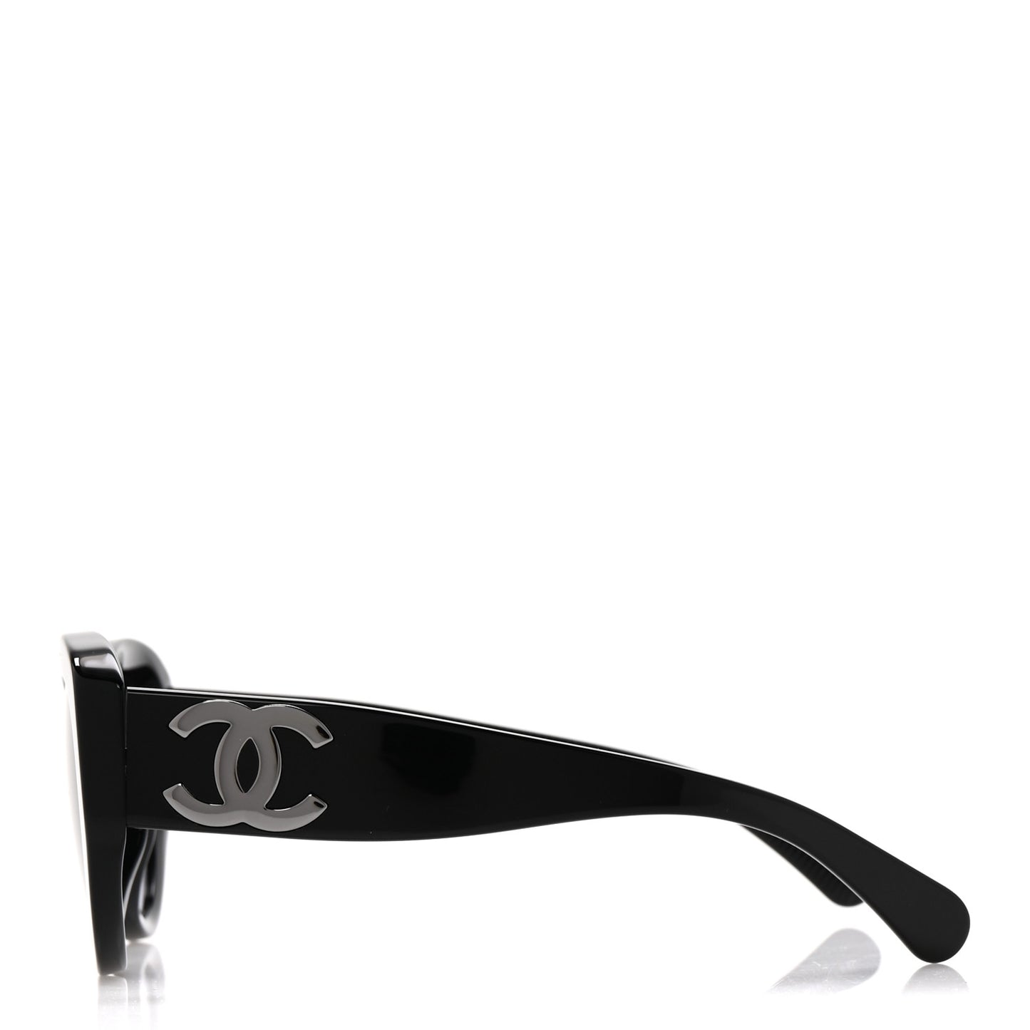 Acetate Butterfly Large CC Sunglasses 5492-A Black