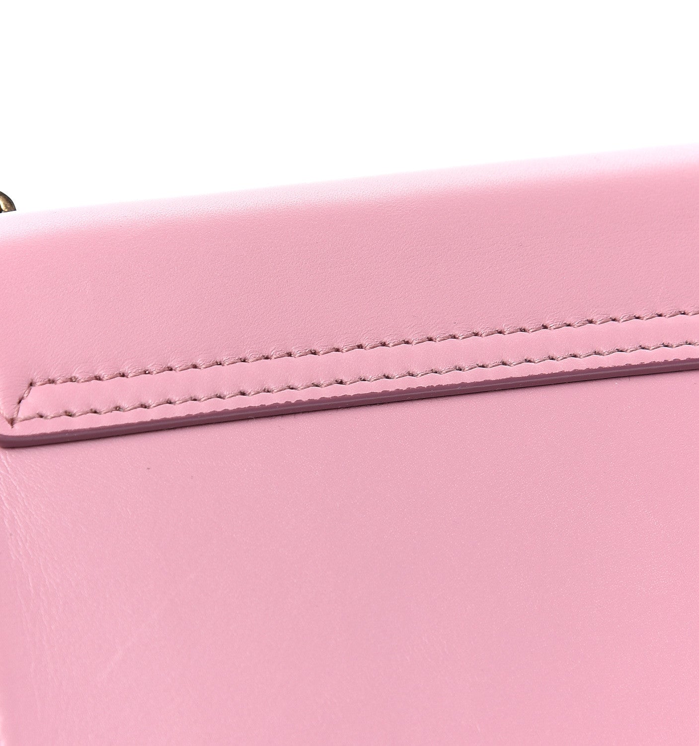 Calfskin Lucia Chain Shoulder Bag Pink