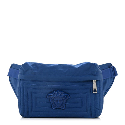 Versace Nylon Palazzo Medusa Belt Bag Blue 1 of 10