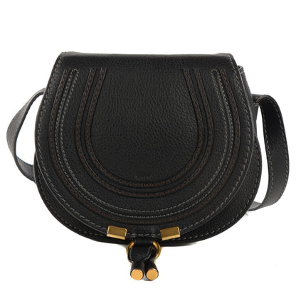 Chloe Calfskin Mini Marcie Round Crossbody Bag Black 1 of 9
