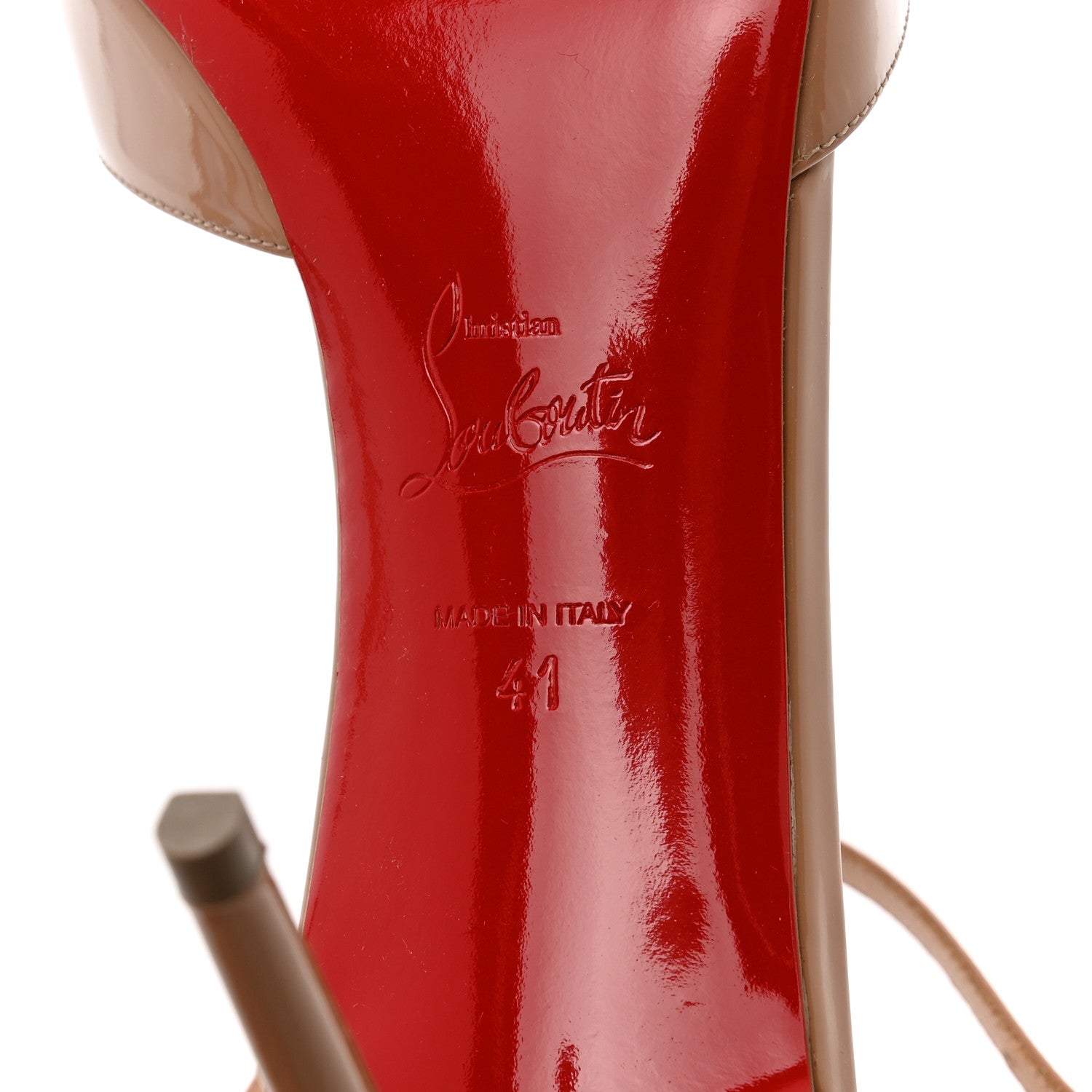 Christian Louboutin Patent Rivierina 85 Pumps 41 Nude 7 of 9