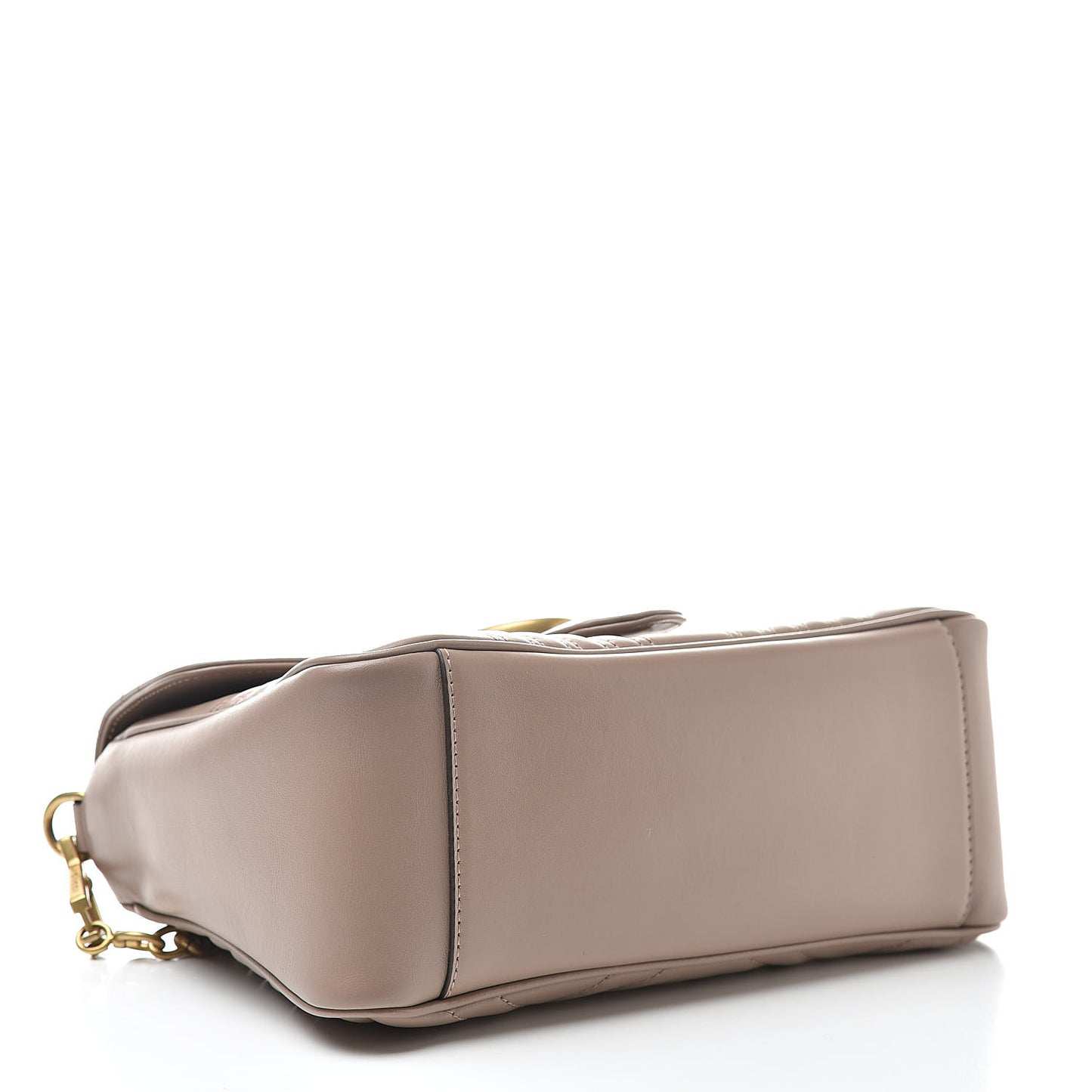 Calfskin Matelasse Small GG Marmont Top Handle Shoulder Bag Porcelain Rose