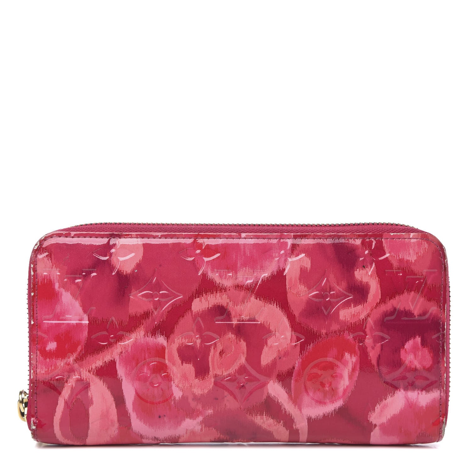 Louis Vuitton Vernis Ikat Zippy Wallet Rose Indien 1 of 10