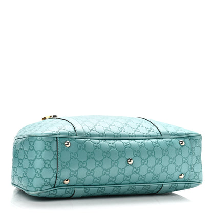 Gucci Metallic Guccissima Medium GG Twins Tote Teal 4 of 13