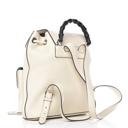 Gucci Cellarius Calfskin Medium Bamboo Backpack Mystic White 3 of 10