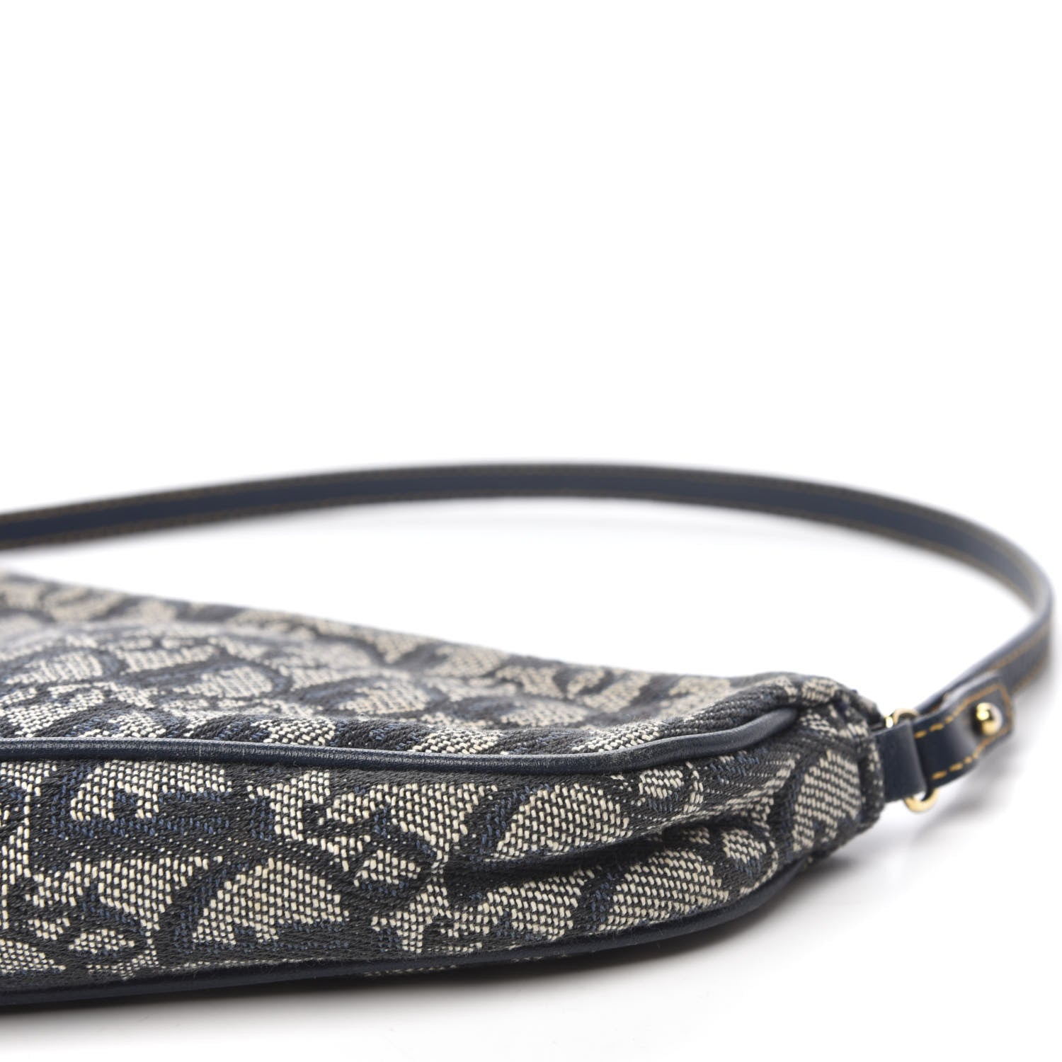 Christian Dior Monogram Mini Saddle Pochette Black 7 of 9