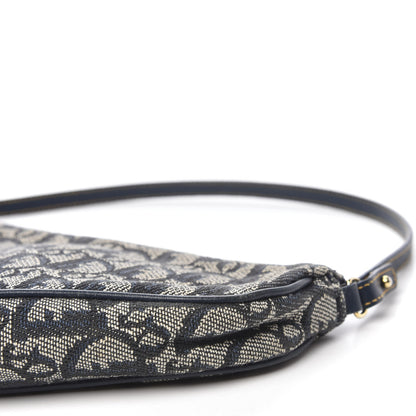 Christian Dior Monogram Mini Saddle Pochette Black 7 of 9