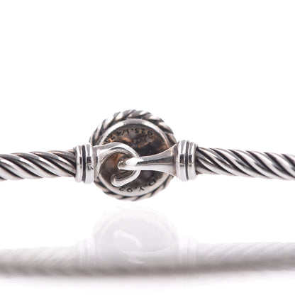 David Yurman Sterling Silver 18K Yellow Gold 3mm Chatelaine Bracelet 4 of 5