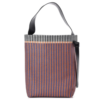 Celine Woven Canvas Small Twisted Cabas Multicolor 3 of 10