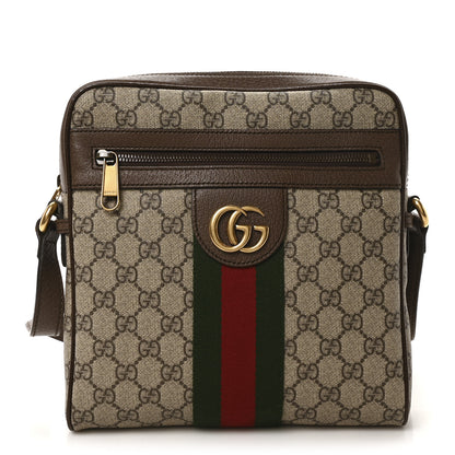 Gucci GG Supreme Monogram Web Small Ophidia Messenger Bag Brown 1 of 10