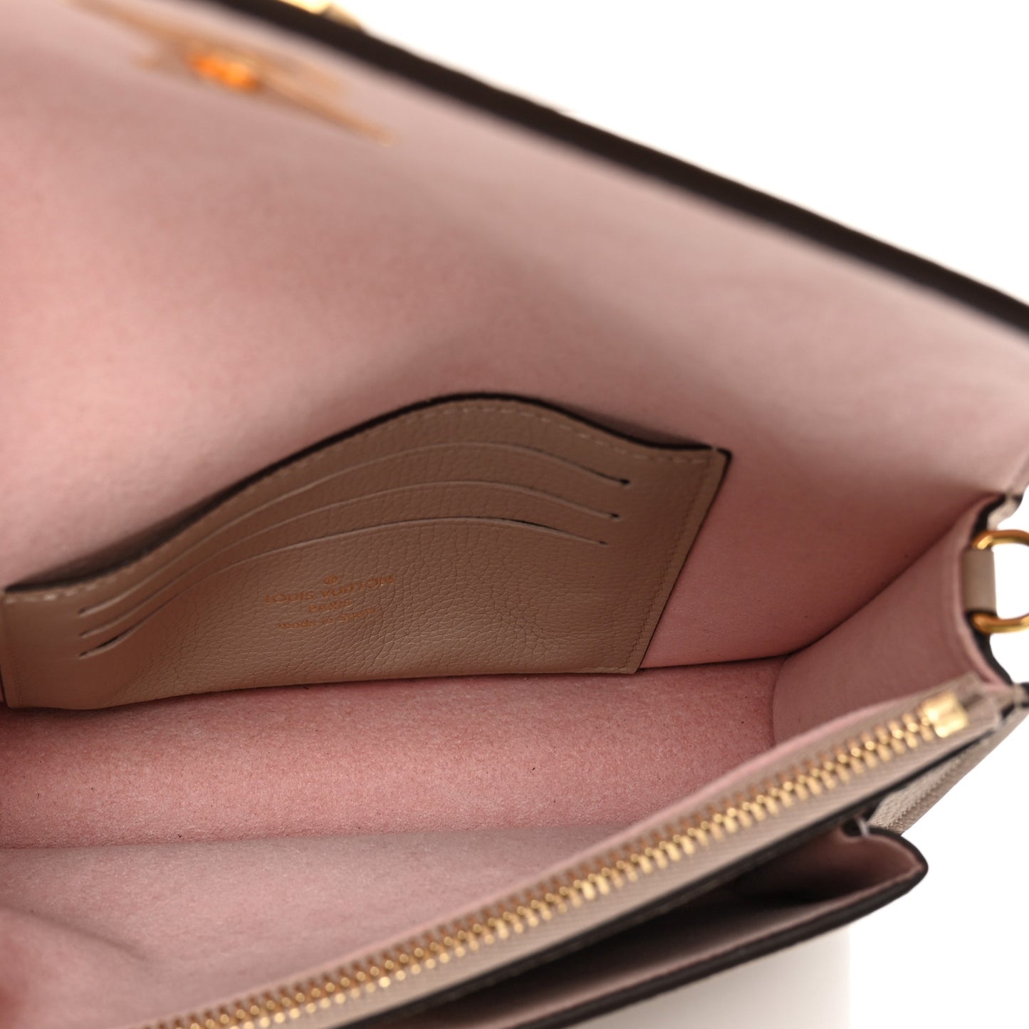 Soft Calfskin My Lockme Chain Pochette Greige