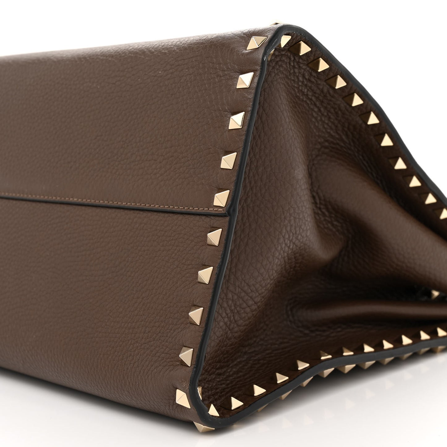 Grained Calfskin Rockstud Satchel