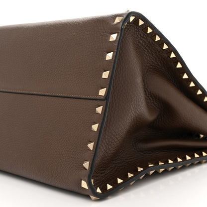 Valentino Garavani Grained Calfskin Rockstud Satchel 9 of 12