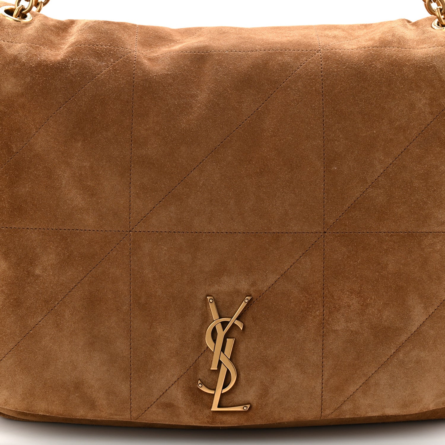 Saint Laurent Suede Matelasse Monogram Large Jamie 4.3 Snuff 8 of 12