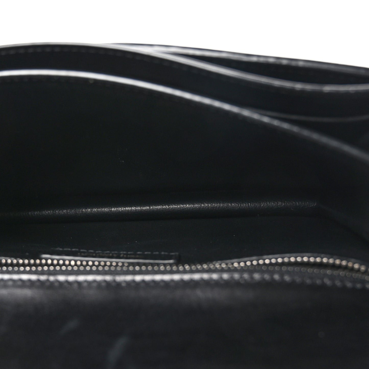 Calfskin Woven Monogram Cassandra Clasp Bag Black