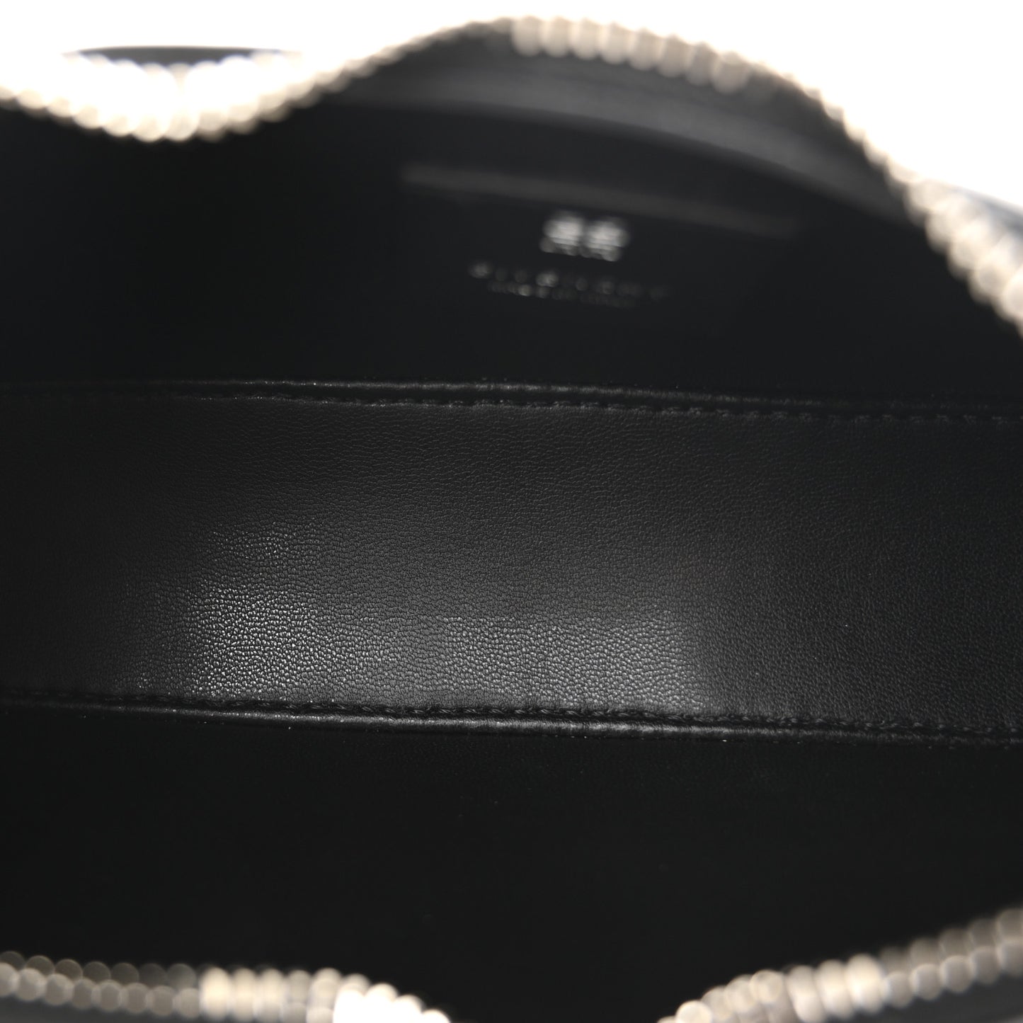 Smooth Calfskin Mini Moon Cut Out Shoulder Bag Black