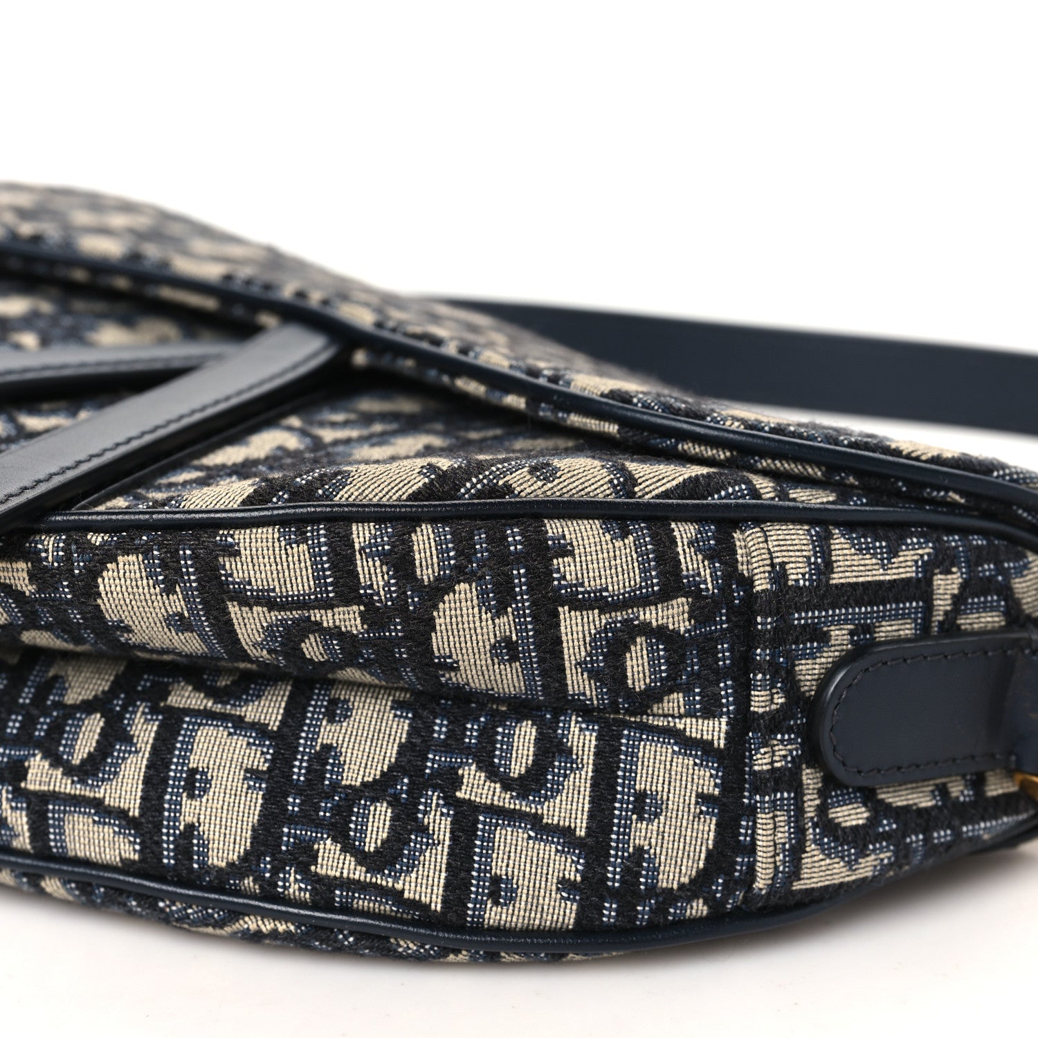 Christian Dior Oblique Saddle Bag Blue 10 of 11