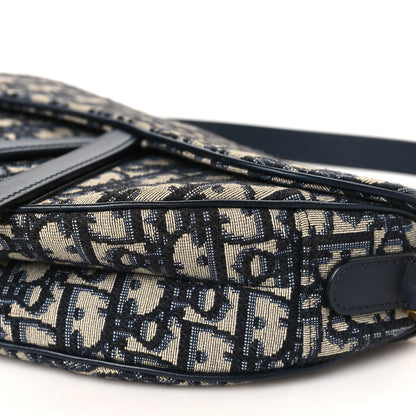 Christian Dior Oblique Saddle Bag Blue 10 of 11