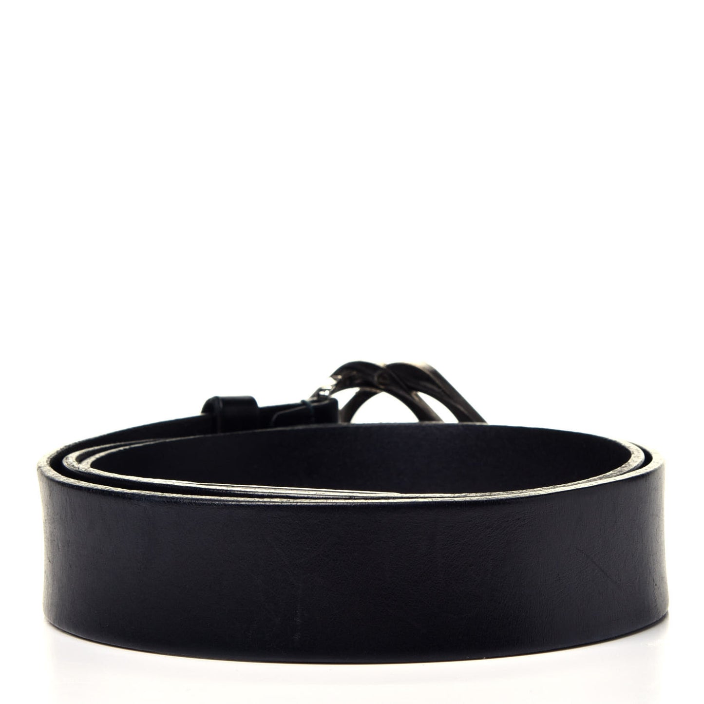 Calfskin Square G Belt 100 40 Black