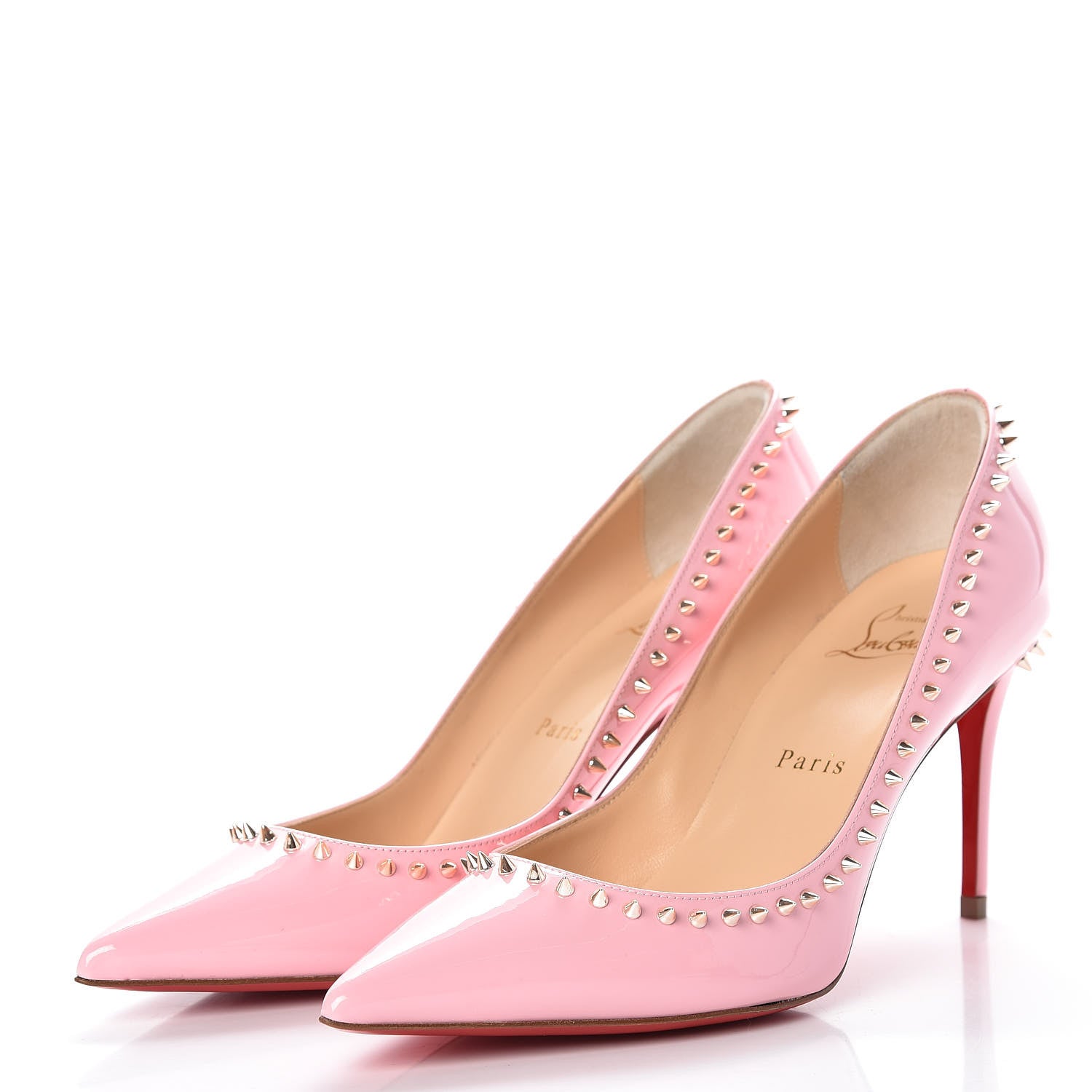 Christian Louboutin Patent Anjalina 85 Pumps 36.5 Eglantine 3 of 8