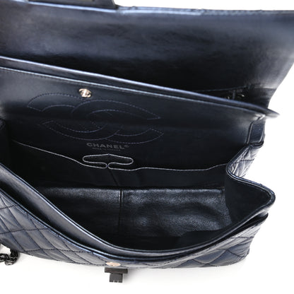 Chanel Metallic Calfskin Quilted 2.55 Reissue 226 Flap Blue 5 of 10