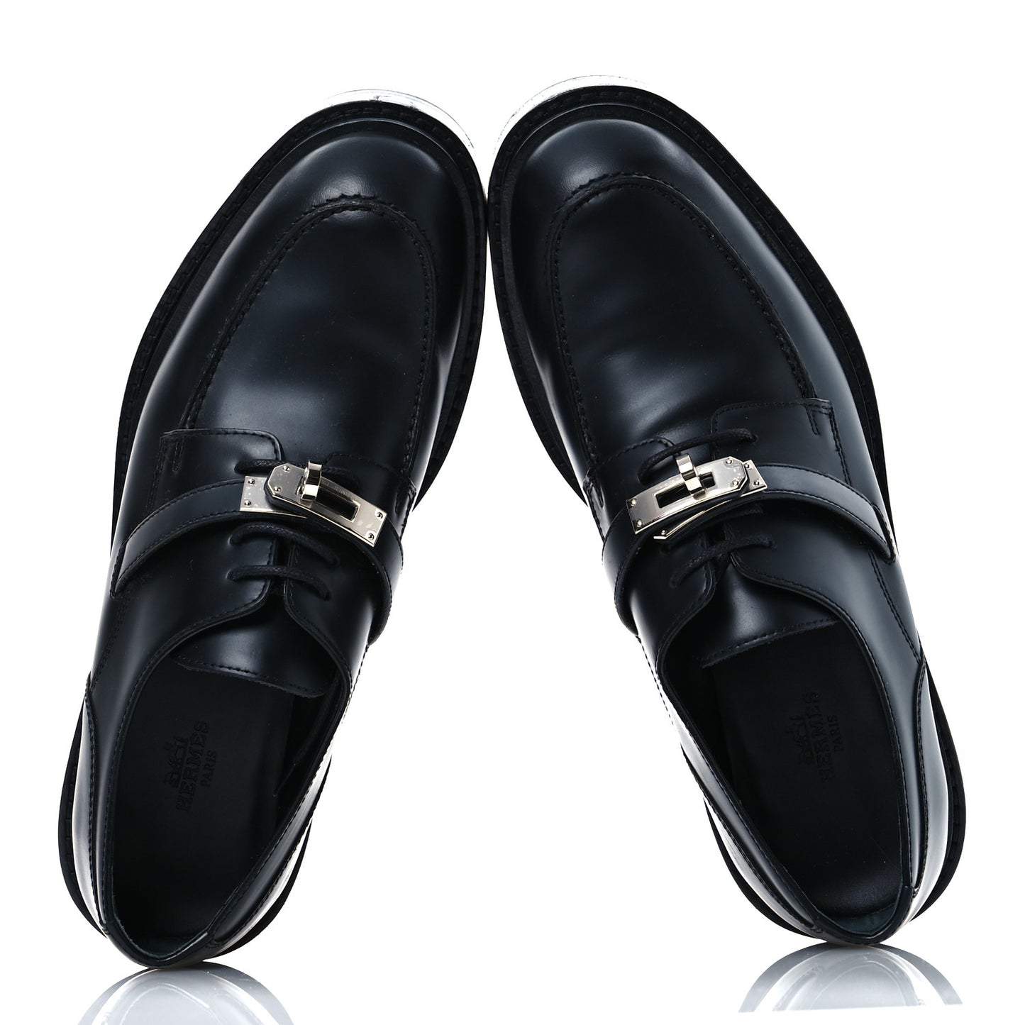 Glossed Calfskin First 38.5 Oxford Black