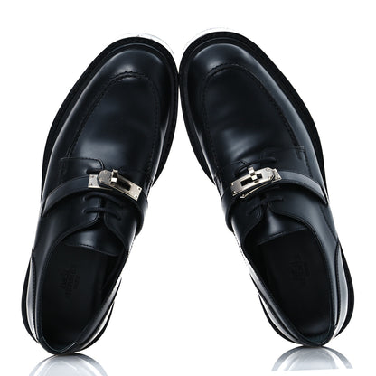 Hermes Glossed Calfskin First 38.5 Oxford Black 2 of 13