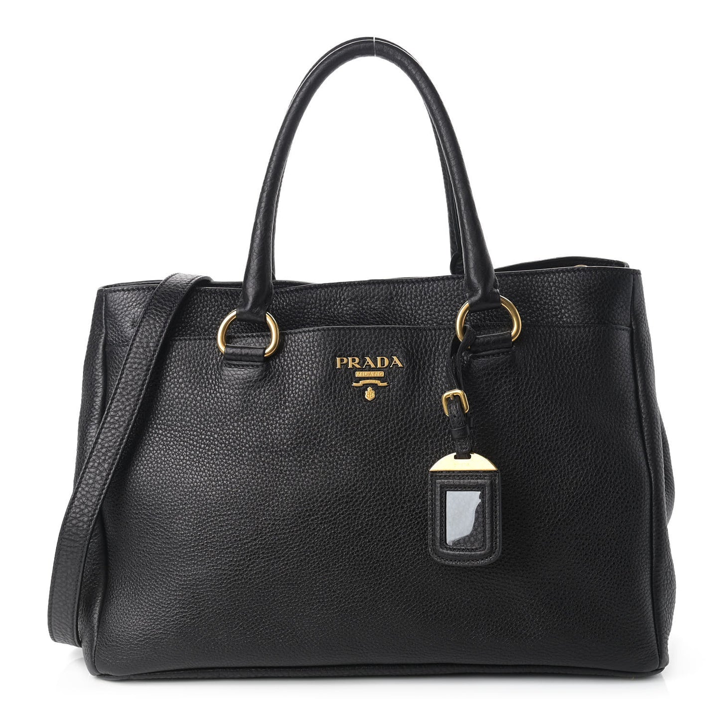 Vitello Daino Tote Black