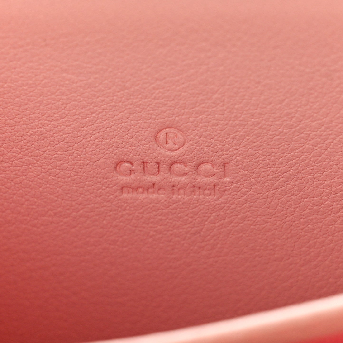 Gucci GG Supreme Monogram Vitello Eclipse Enamel Striped GG Key Card Case Beige Ebony Pink 6 of 9