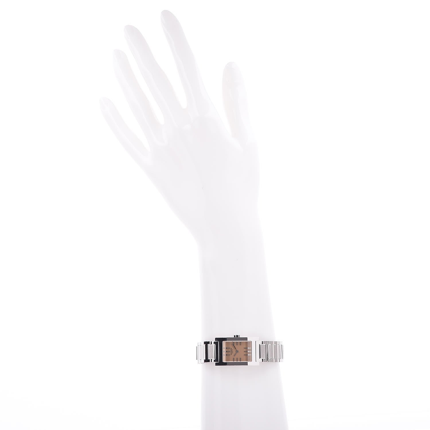 Hermes Stainless Steel 19mm Tandem Quartz Watch Pink 6 of 7