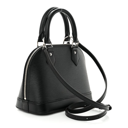 Louis Vuitton Epi Alma BB Black 3 of 10
