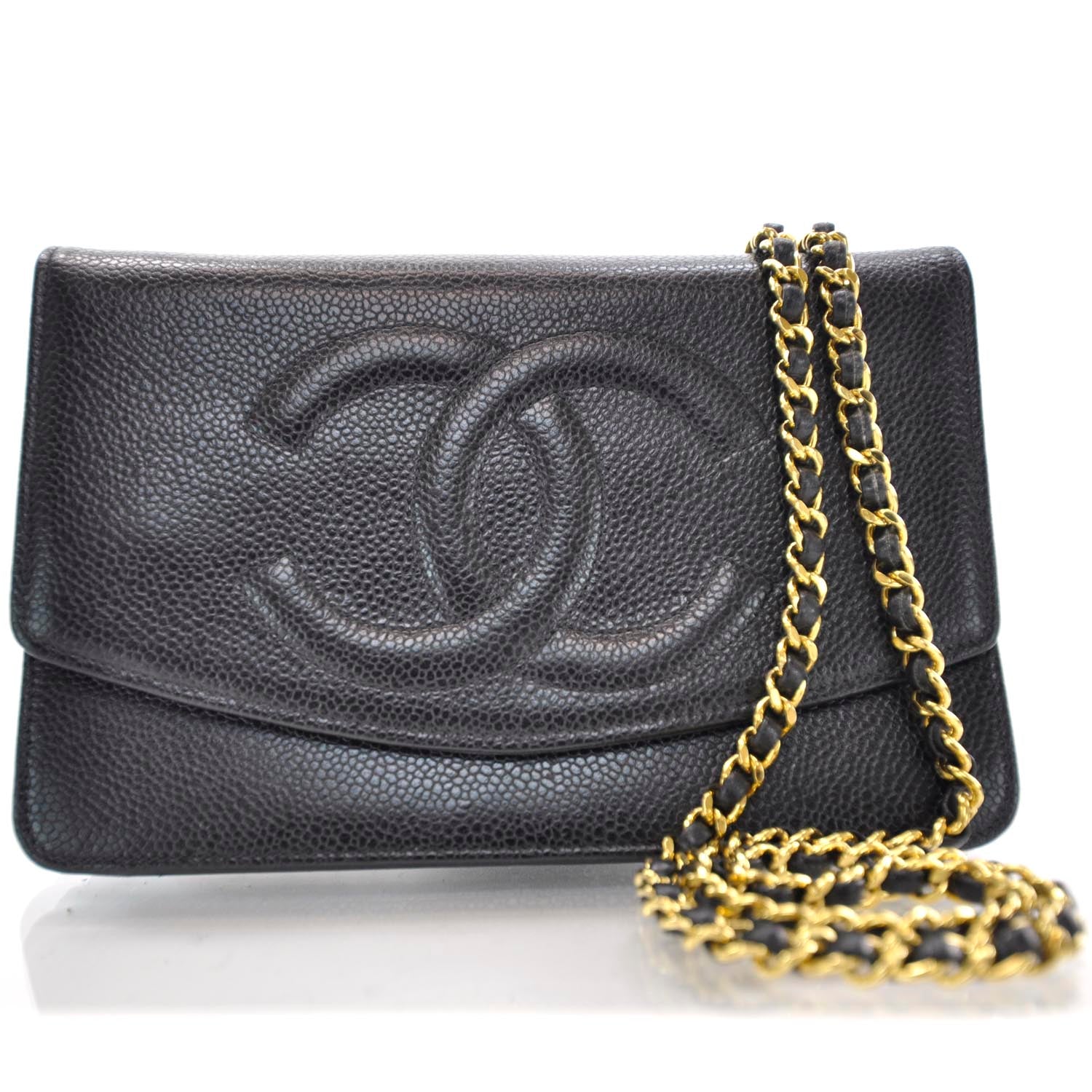 Chanel Caviar Wallet on Chain Black 1 of 8