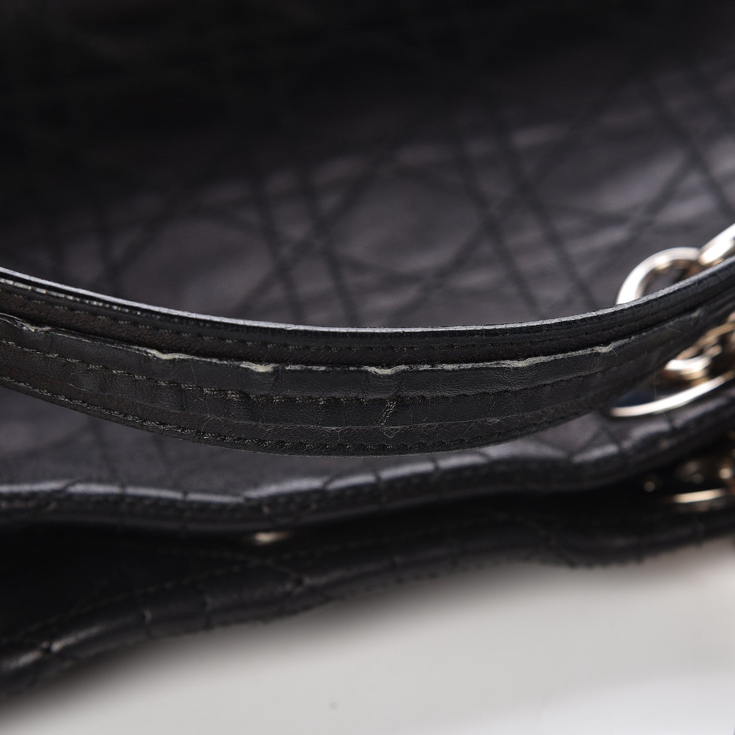 Christian Dior Lambskin Cannage Large Dior Soft Shopping Tote Black 11 of 20