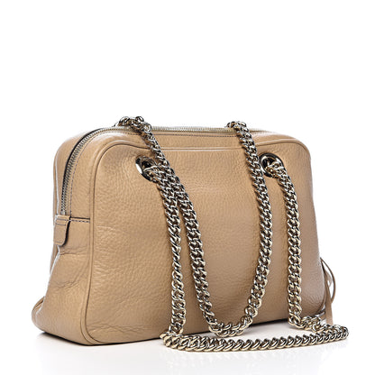 Gucci Pebbled Calfskin Small Soho Bowler Camelia 3 of 13