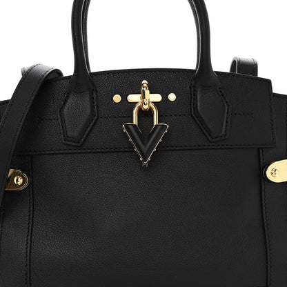 Louis Vuitton Calfskin Steamer PM Black 8 of 10