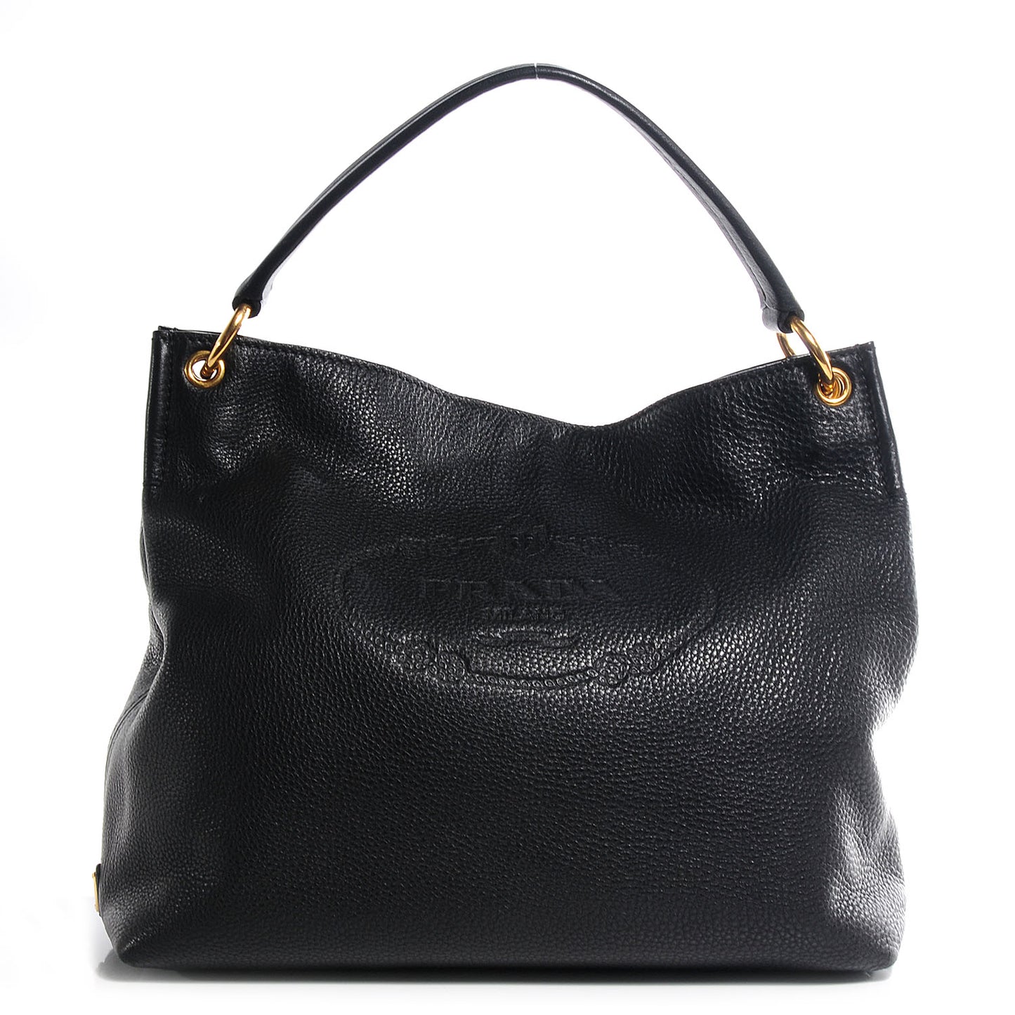 Vitello Daino Hobo Nero Black