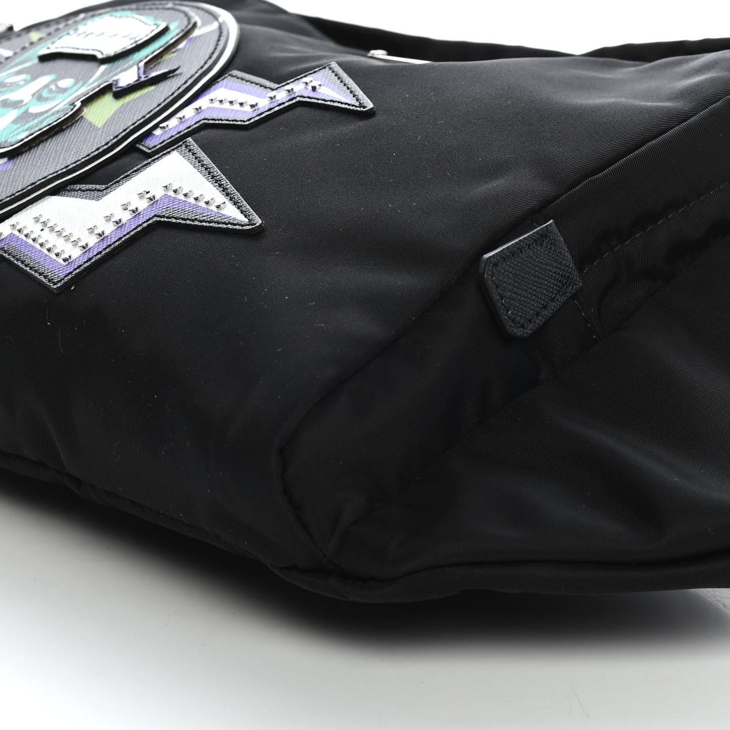 X UNIVERSAL STUDIOS Tessuto Nylon Montagna Frankenstein Print Multi Zip Belt Bag Black Menta